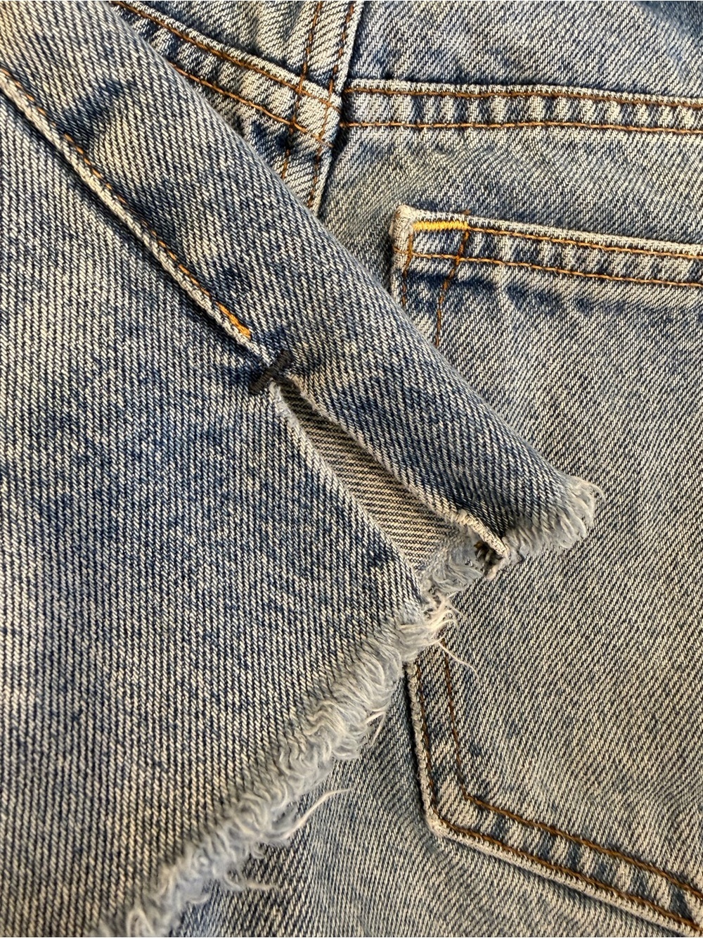 Abercrombie & Fitch Annie High Rise Cut Off Shorts Women’s Size 26 Clean Girl - Picture 6 of 8